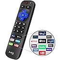 1-clicktech for Roku Remote 2-in-1 for Roku-TV and Roku Box, Compatible for TCL Hisense ONN Sanyo Sharp Hitachi Element Insignia LG Magnavox Roku TV