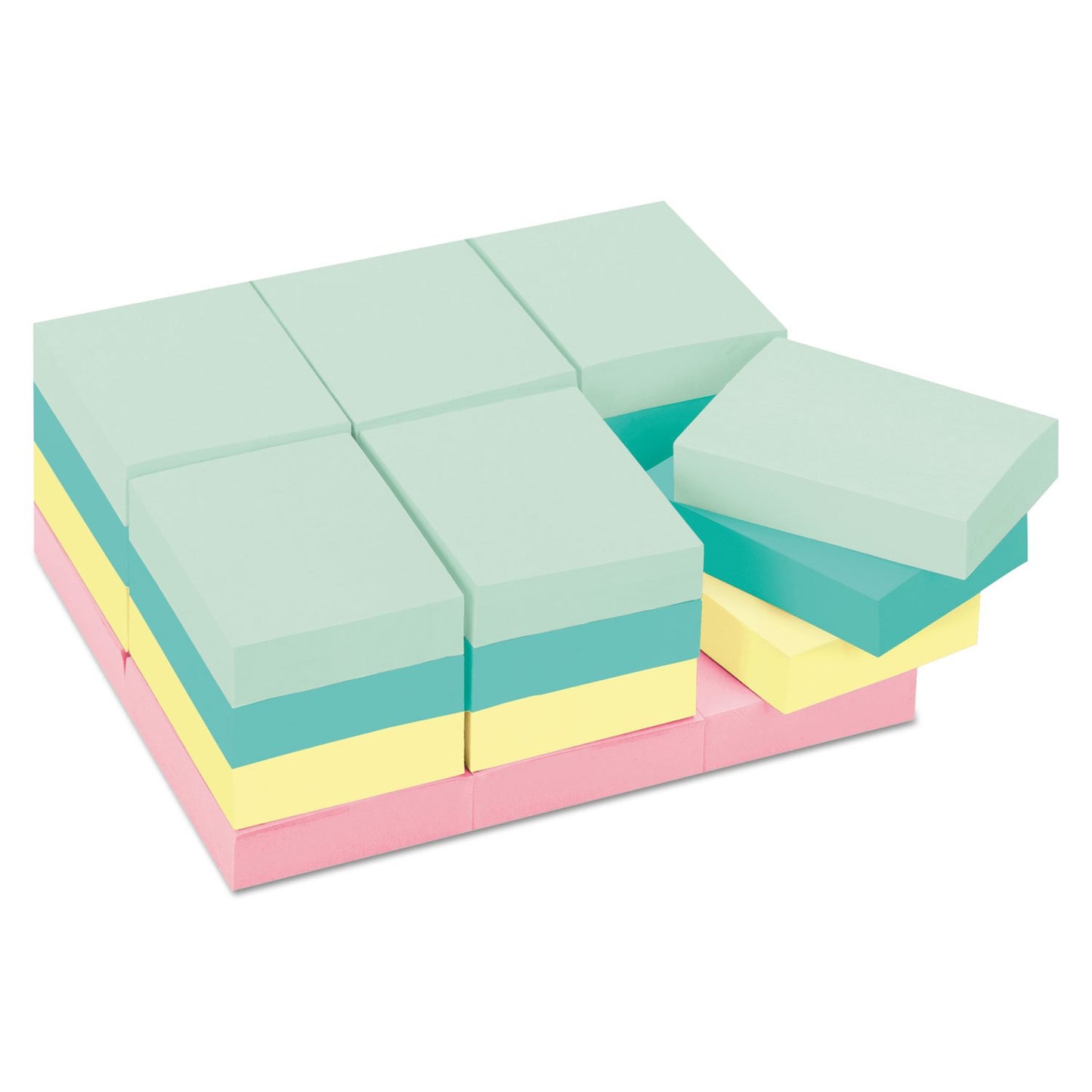 Post-it Notes, 1.38 x 1.88 in, Beachside Café Collection, 24 Pads