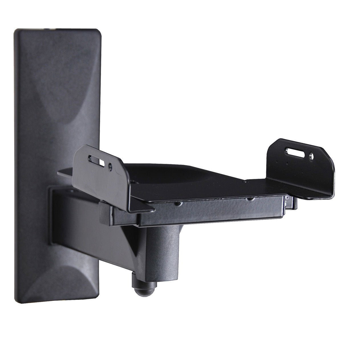 VideoSecu Side Clamping Bookshelf Speaker Wall Mount - Sturdy Steel Gripping Bracket (one Pair) 3LH