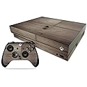 MightySkins Skin Compatible with Microsoft Xbox One X - Wooden | Protective, Durable, and Unique Vinyl Decal wrap Cover | Easy to Apply, Remove,