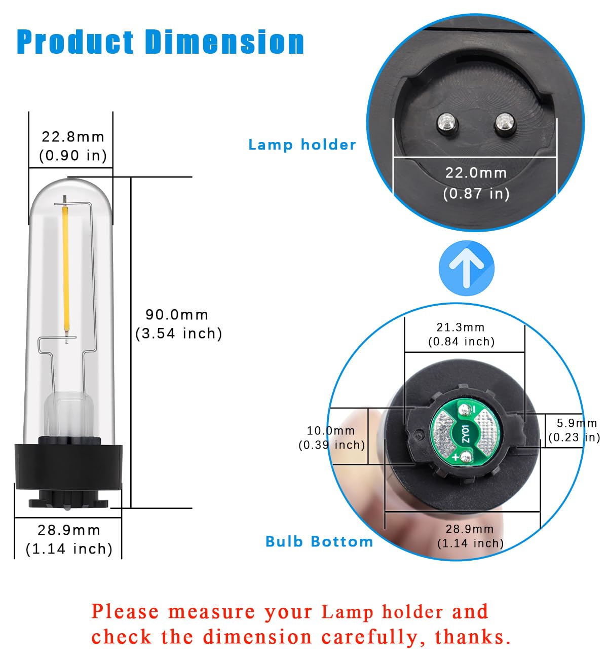 enwant Solar Light Bulb Replacement May Fit Hampton Bay Solar Light 3V Warm White Solar Lightbulb Outdoor Indoor for Yard Garden Pathway, 2 Pack
