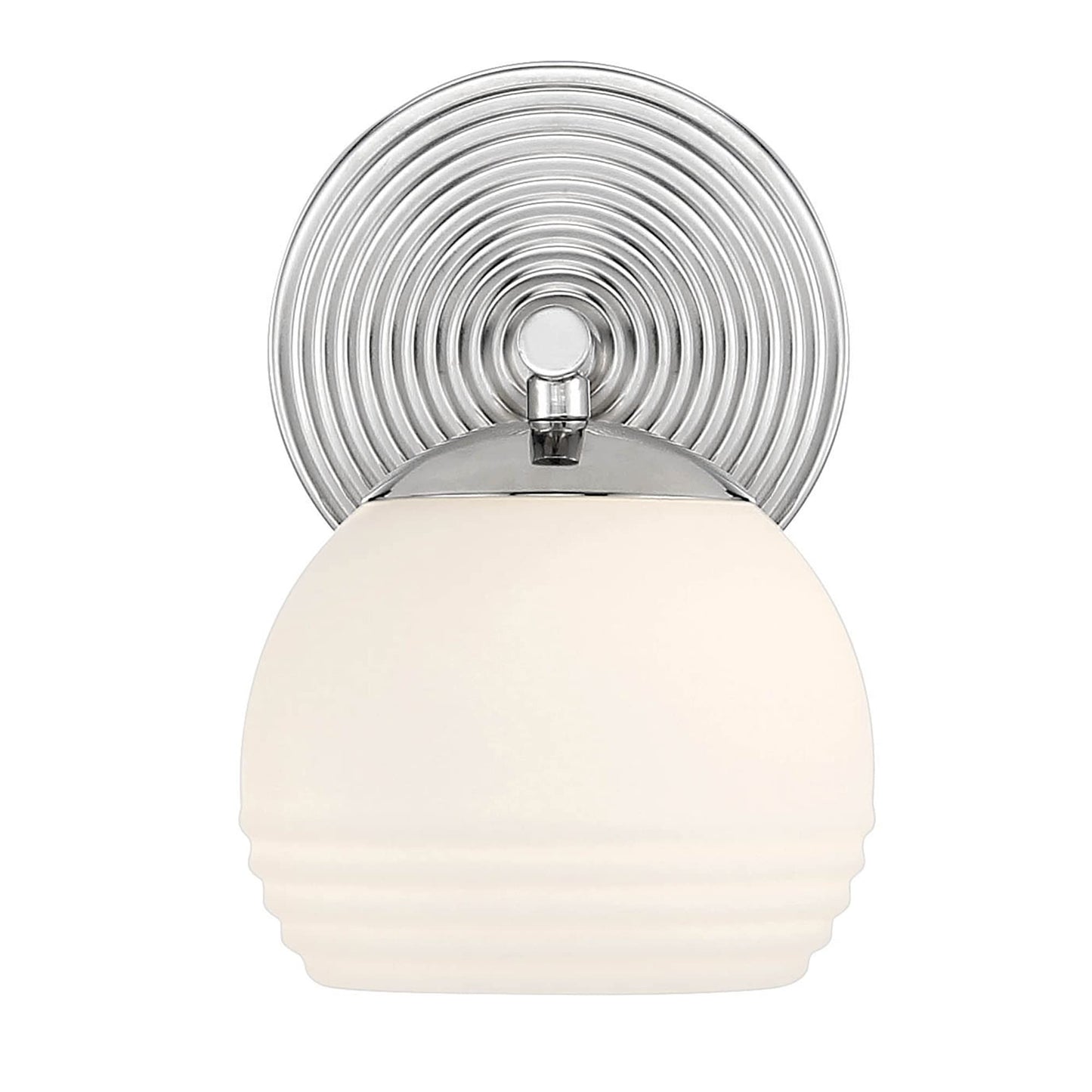 DESIGNERS FOUNTAIN Moon Breeze 1 Light Wall Sconce, Polished Nickel, D251H-WS-PN