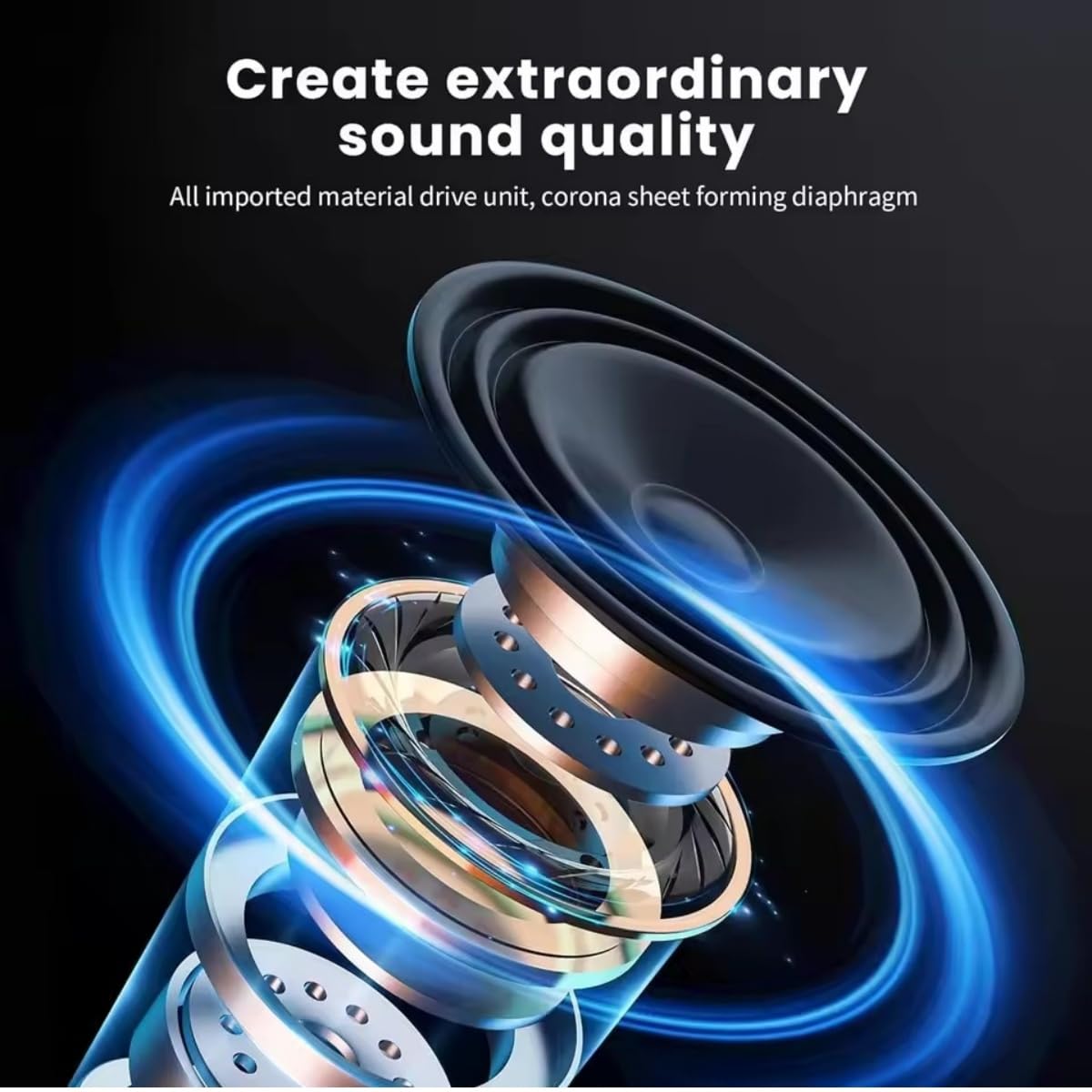 Wireless Bluetooth Headphones Over Ear ,HiFi Foldable Intelligent Noise Reduction Adjustable Wireless Headset with Microphone,Stereo Headphone