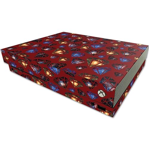 MightySkins Skin Compatible with Microsoft One X Console Only - Diamond Galaxy | Protective, Durable, and Unique Vinyl Decal wrap Cover | Easy