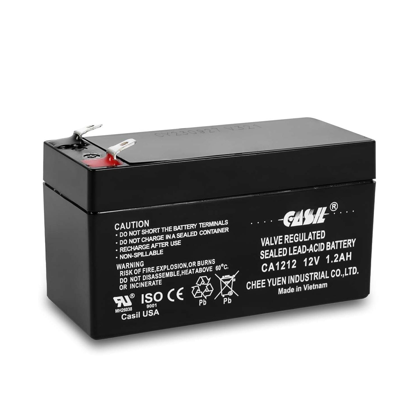 Casil 12V 1.2Ah Replacement Battery Compatible with Emergency Exit Sign Voy Electric Scooter Mercedes Benz N000000004039 Data Shield 1200 1009 Gold…