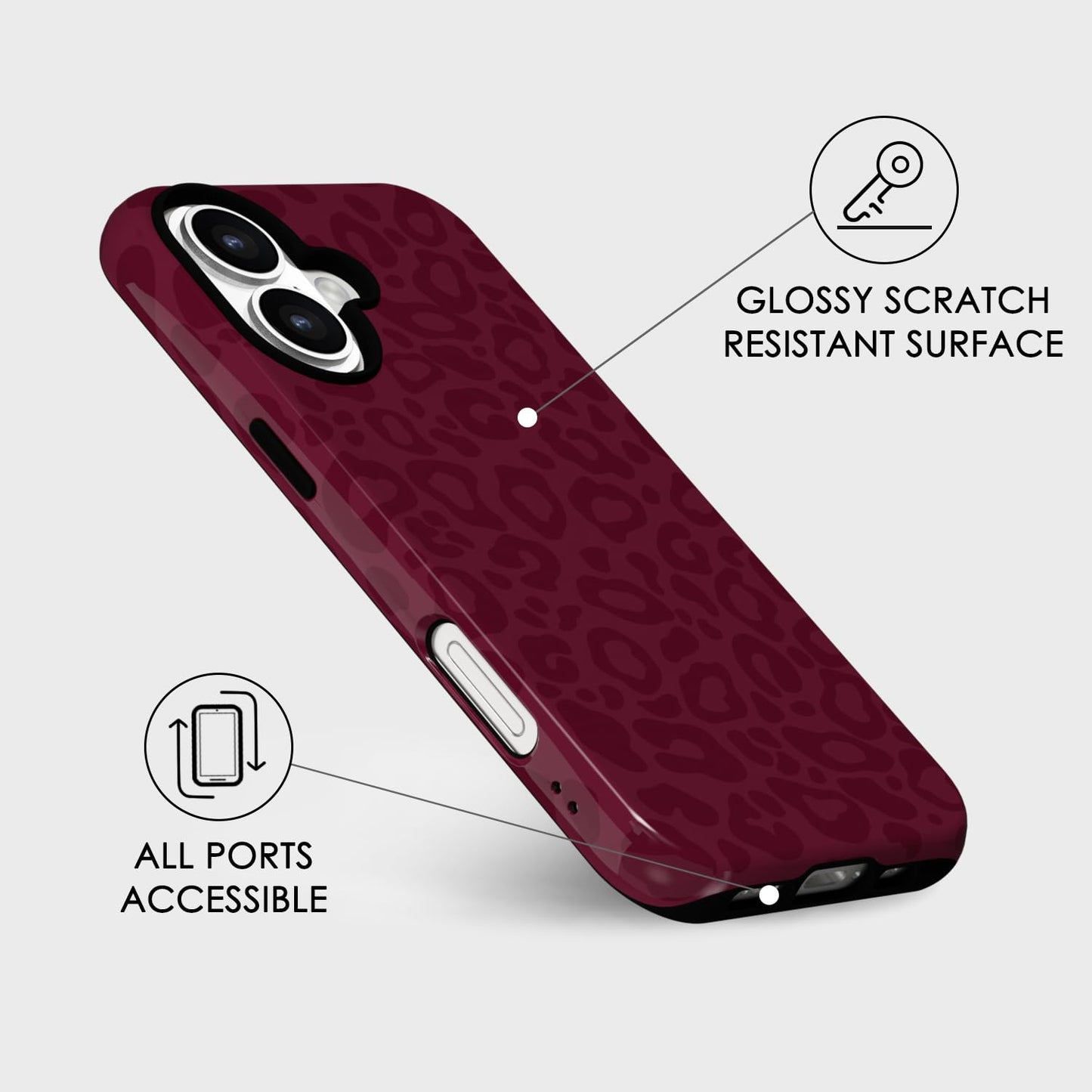 Svanove Cheetah Print Phone Case for iPhone 16 Case Girly, Cute Leopard Case for Women, Luxury Trendy Retro Cool Animal Print Design, Aesthetic