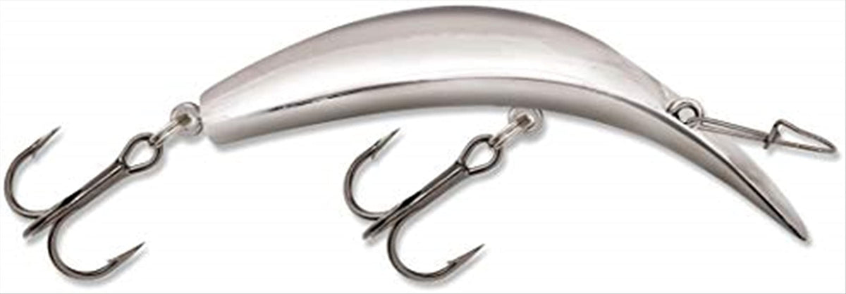 Luhr Jensen Rattle Kwikfish Crank Bait, Silver, 3 13/16-Inch