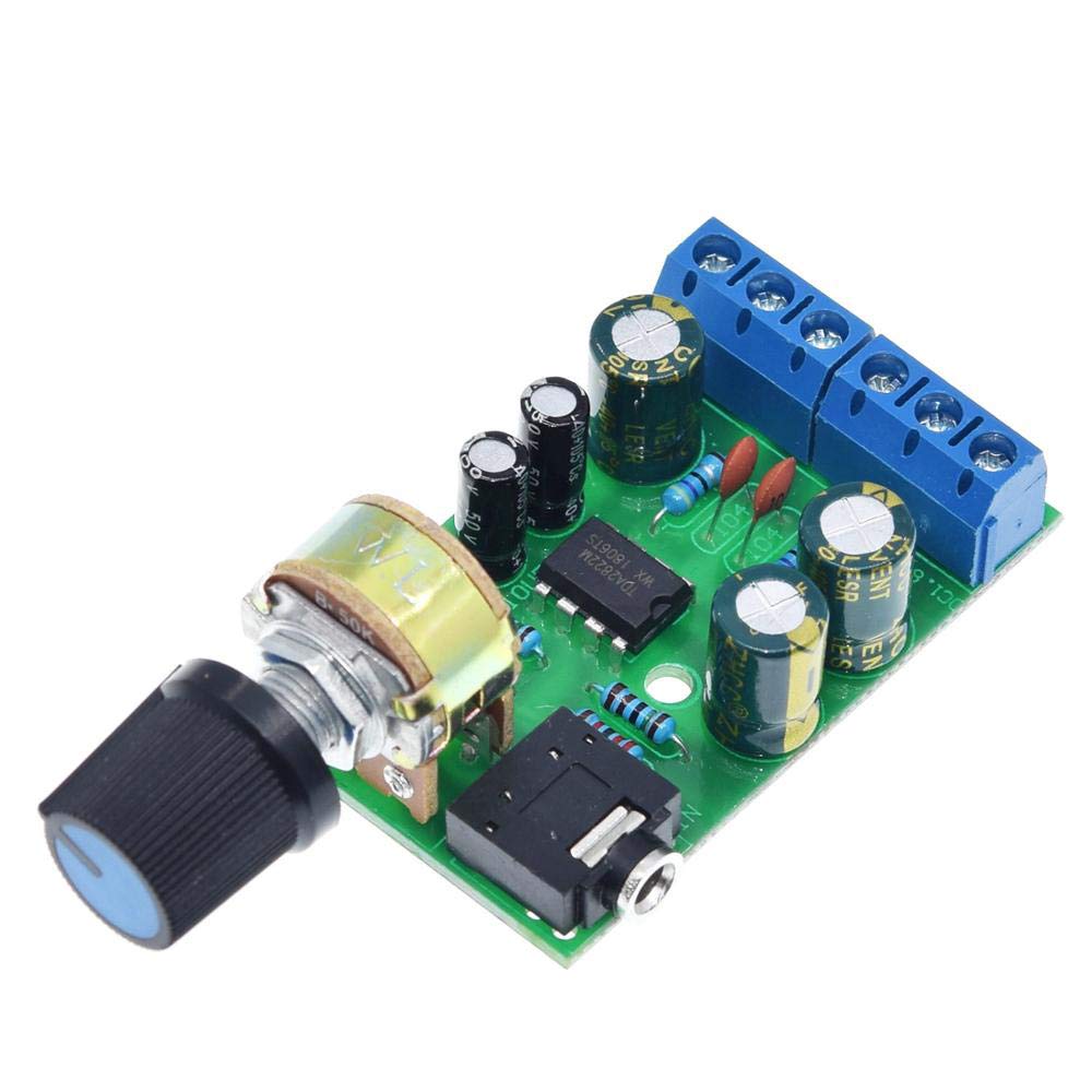 HiLetgo 2pcs TDA2822M DC 1.8-12V 2.0 Channel Stereo Amplifier Mini AUX Audio Amplifier Board Module AMP for Arduino