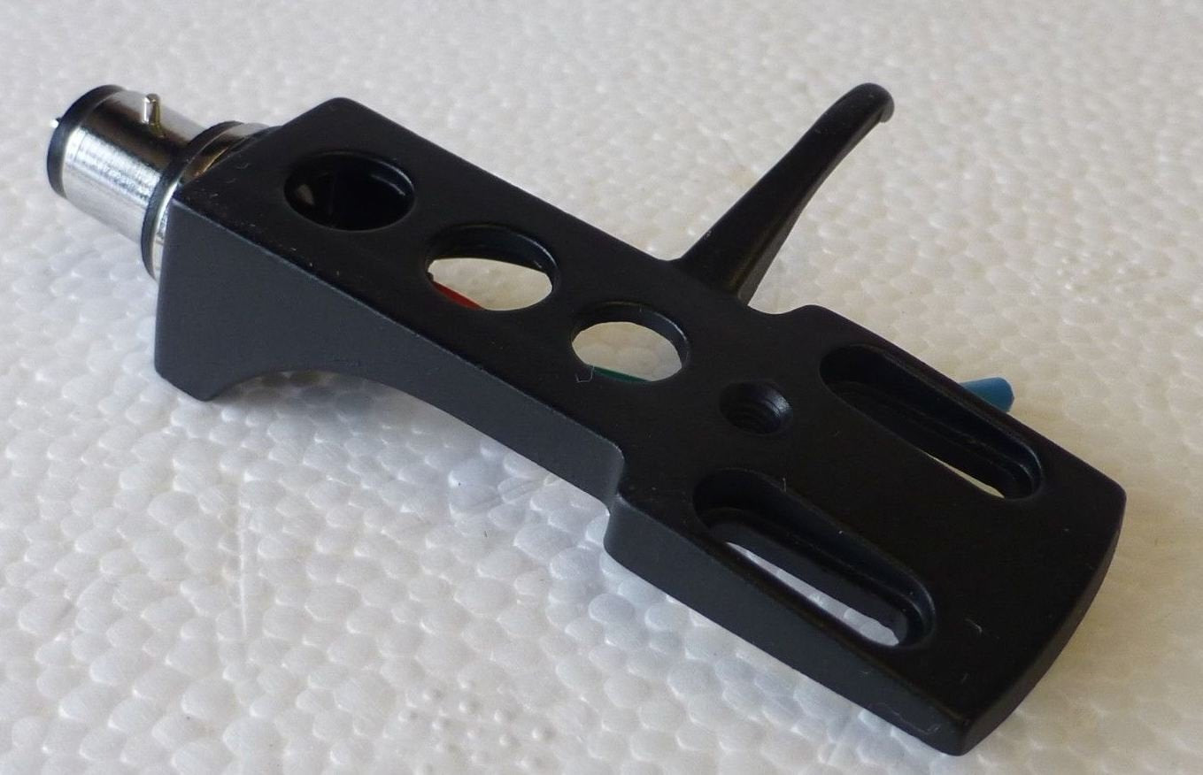 ZXPC Black Plastic Turntable Headshell for Technics SL-1200 & Other Turntables with RCA/Auxiliary Connectivity