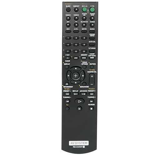 Replacement Remote Control RM-AAU027 for Sony Home Theater System RM-AAU021, SS-CNP7500, SS-MSP7500, SS-SRP7500
