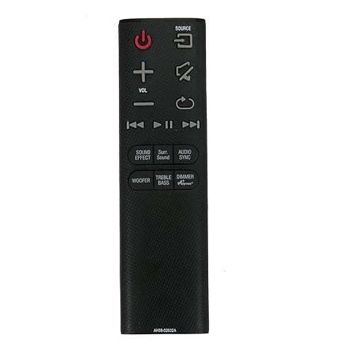AH59-02632A AH59-02632B Replacement Soundbar Remote Control Applicable for Samsung Sound Bar HW-H750 HW-H751 HW-H750/ZA HW-H751/ZA HWH750 HWH751