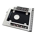 2nd HDD SSD Hard Drive Caddy for HP Elitebook 8460p 8460w 8470p 8470w with Faceplate / Bezel and Mounting Bracket