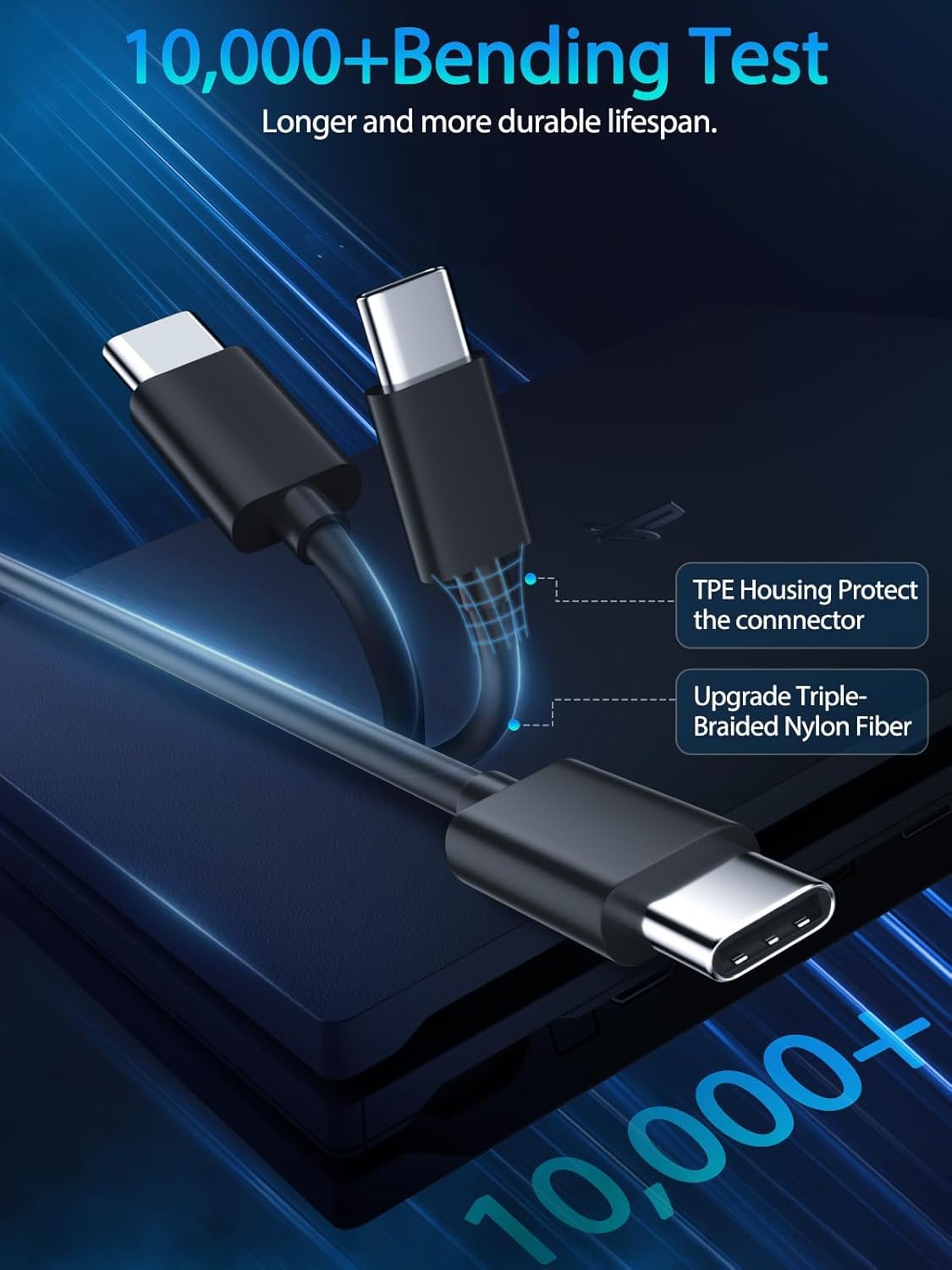 2-Pack Type C Charger Cable Compatible with Kindle E-readers,Fire Tablets,HD 10 9th 11th Generation,HD 8 10th Gen,8 Plus Kids Edition