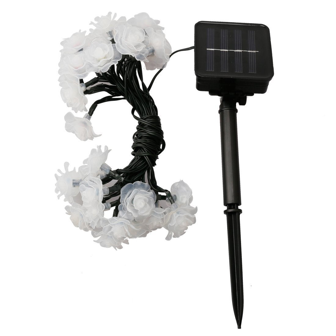 Hann® 30 LEDs Solar String Landscape Lights 20FT Romantic Rose Solar LED Patio String Waterproof Christmas Lights Outdoor Solar Powered Lamp