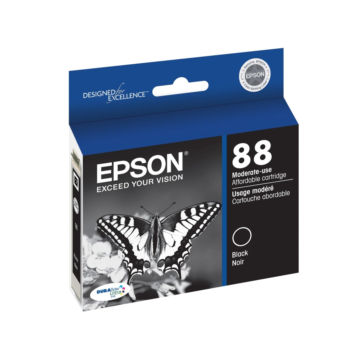 Epson® 88 DuraBrite® Ultra Black Ink Cartridge, T088120-S