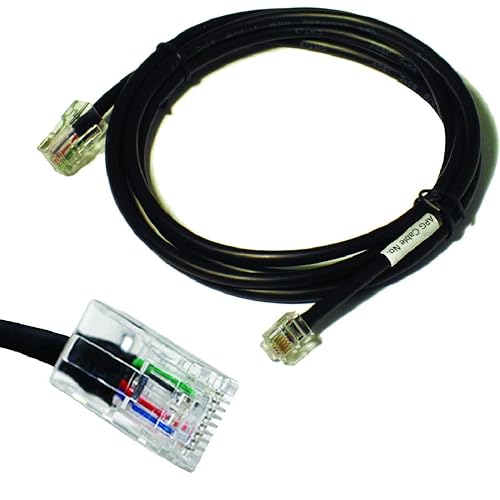 APG Printer Interface Cable | CD-101A | Cable for Cash Drawer to Printer Connection | 1 x RJ-12 Male - 1 x RJ-45 Male | Connects to EPSON and Star