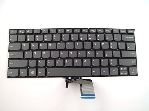 New US Black English Backlit Laptop Keyboard (Without palmrest) for Lenovo Yoga 720-13IKB (Type 80X6, 81C3) Light Backlight