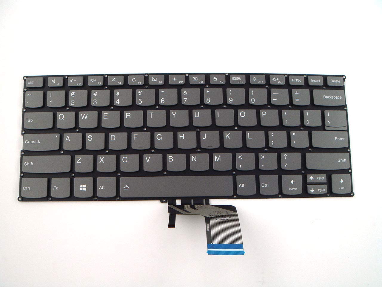 New US Black English Backlit Laptop Keyboard (Without palmrest) for Lenovo Yoga 720-13IKB (Type 80X6, 81C3) Light Backlight