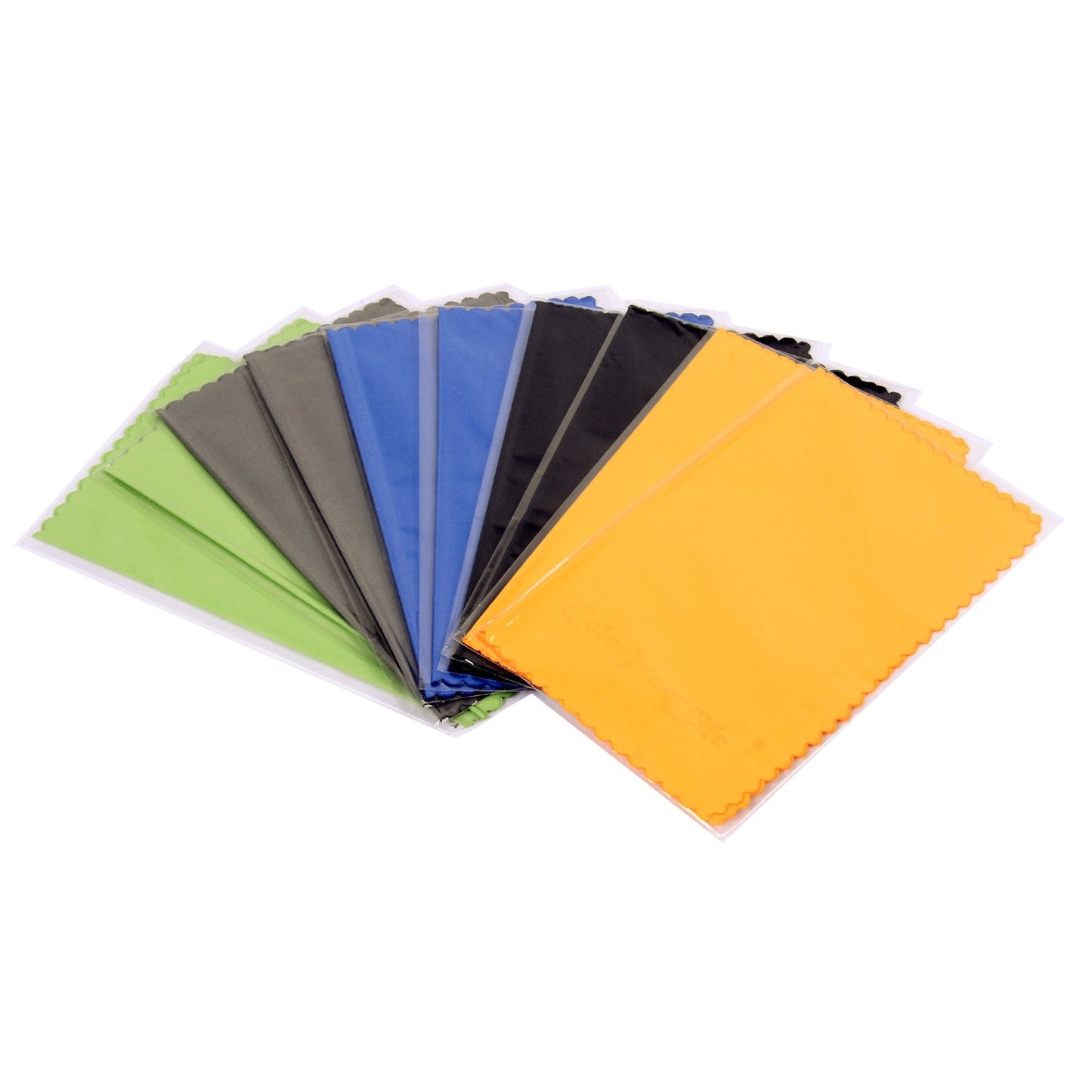 ColorYourLife 10-Pack Microfiber Cleaning Cloths for Smart Phones, Laptops, Tablets, Lenses, LCD Monitor, TV, Camera, Glasses, Optics etc in Retail