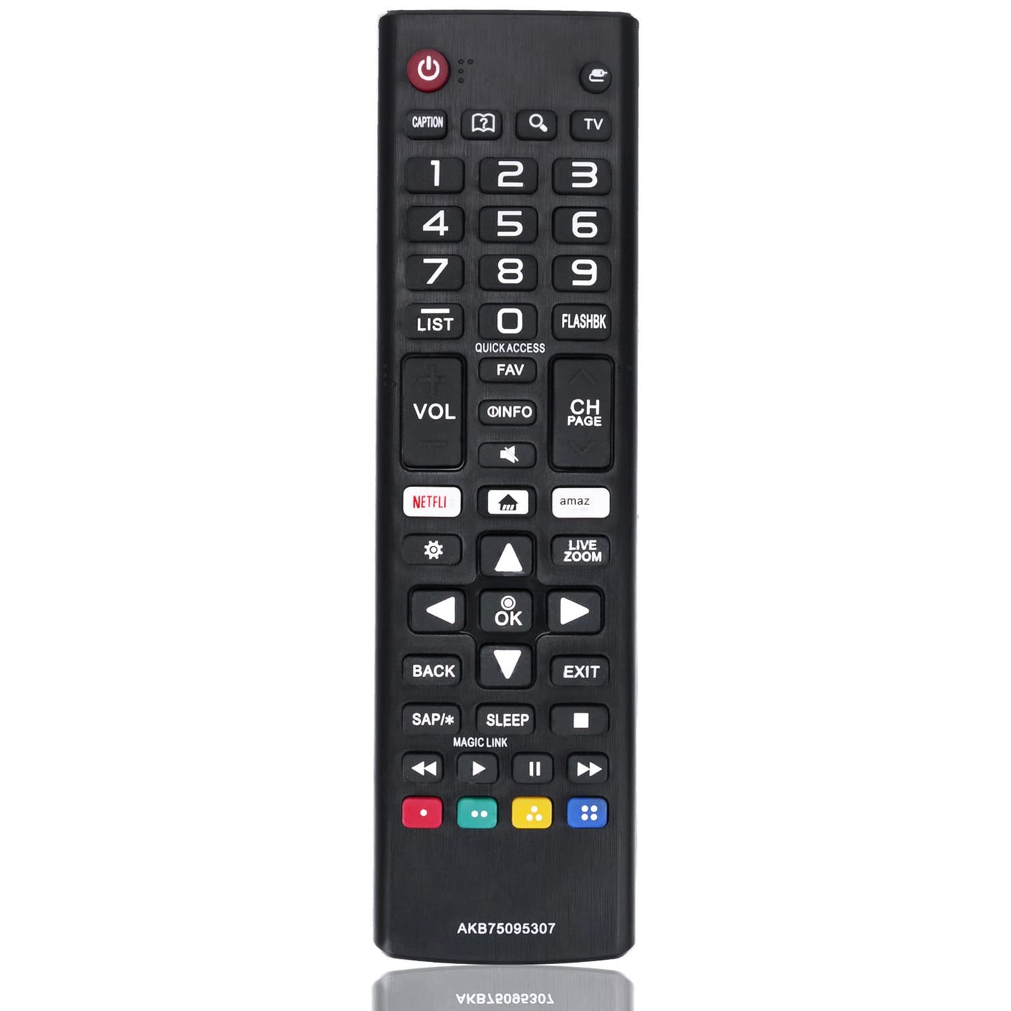 AKB75095307 Replacement IR Remote Control fit for LG TV 43UJ6560 49UJ6500 55UJ6540 55UJ6300 60UJ6050 70UJ6570 55SJ8000 OLED55B7A