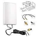 11dBi High Gain 4G LTE 5G Waterproof Dual Polarized MIMO Antenna with Dual 5 Meter Cable SMA/TS9 Connector for Netgear Nighthawk M6/M6 Pro, M5/MR5100