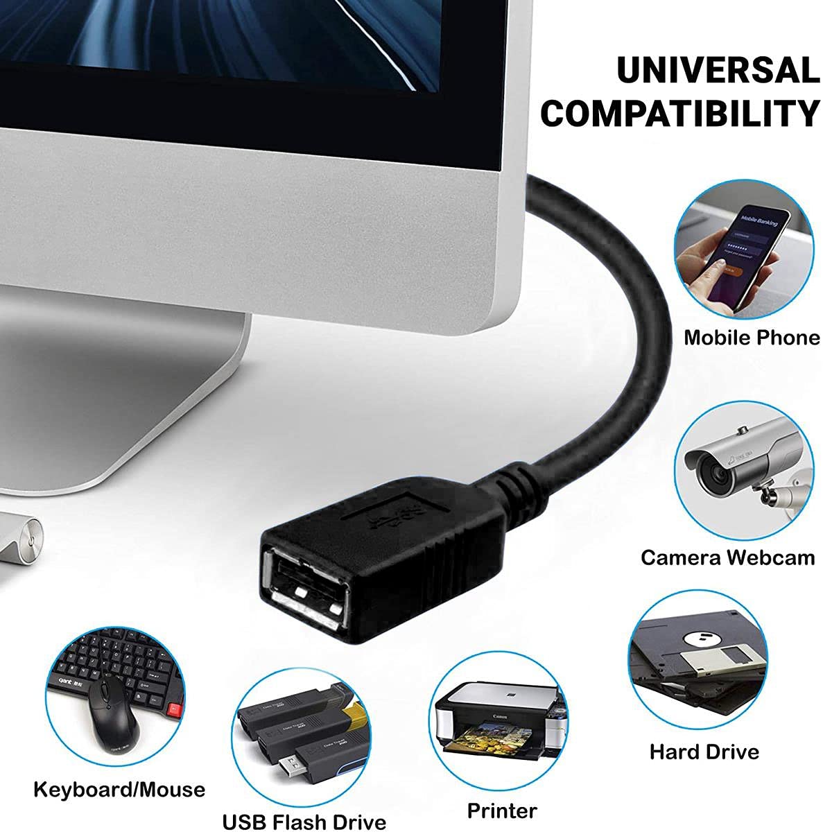 iMBAPrice USB 3.0 Extender - 15ft SuperSpeed USB A Male to A Female Extension Cable (Black)