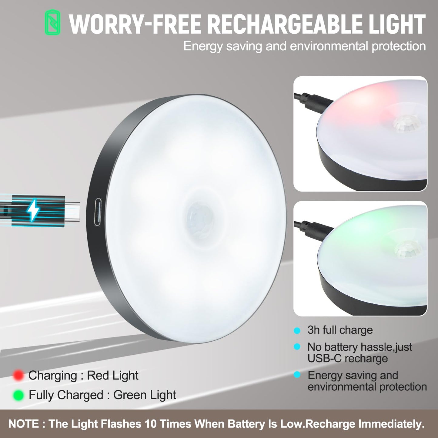 DWEPTU Motion Sensor Night Light 2 Pack LED Night Lights, Dusk to Dawn Motion Sensor for Bedroom, Bathroom, Toilet, Stairs, Kitchen, Hallway
