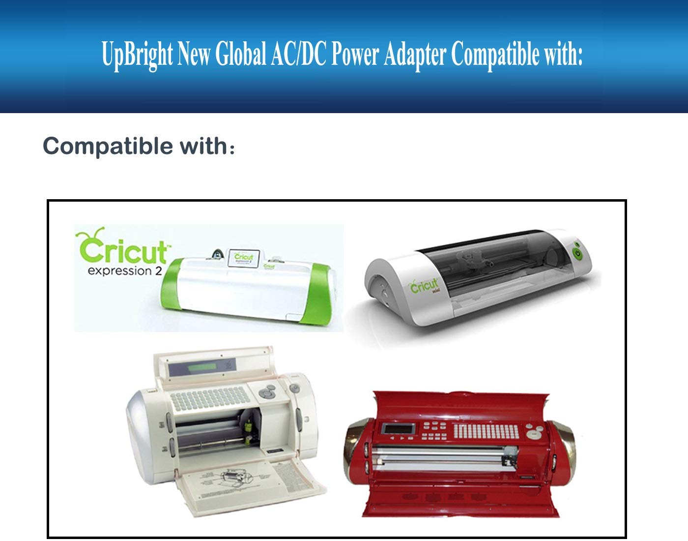 UpBright 18V AC Adapter Compatible with Cricut Cutting Machine CRV001 CRVOO1 Explore Expression 2 CREX002 CREX001 Cake CCA001 Provo Craft Cutter…