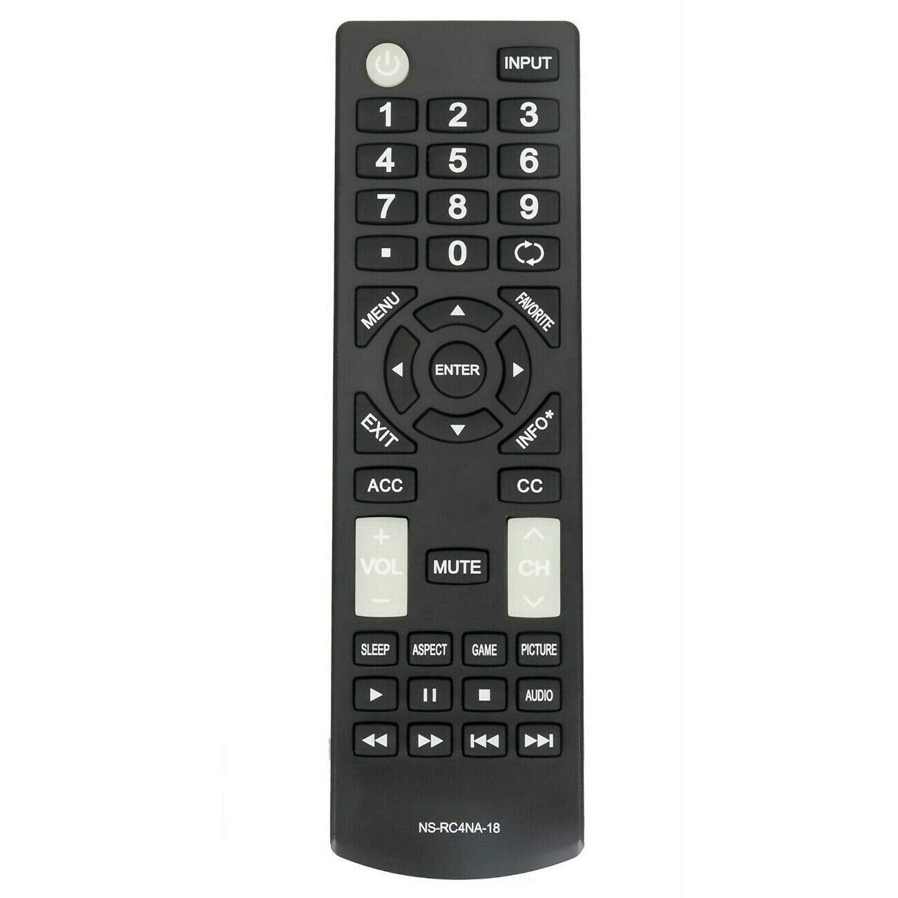 NTQinParts Replacement TV Remote Control Controller for Insignia NS-43N101NA24 43" Class N10 Series LED Full HD TV
