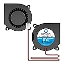 WINSINN 40mm Blower Fan 24V, 3D Printer Micro 24 Volt Fans Blower 4020 Dual Ball Bearing, Brushless Cooling 40mmx20mm 2PIN (Pack of 2Pcs)