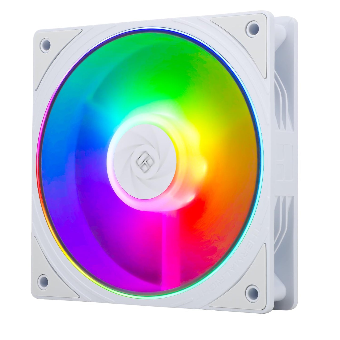 Thermalright TL-S12W-S CPU Fan, 120mm Case Cooler Fan ARGB, PWM Connector Silent Computer Cooler with 5V ARGB LED,up to 1500RPM PC Cooling