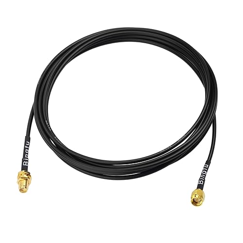 BINGFU SMA Male to SMA Female Bulkhead Mount RG174 Antenna Extension Cable 3m 10 feet Compatible with 4G LTE Router Gateway Mobile Cellular RTL SDR