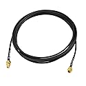 BINGFU SMA Male to SMA Female Bulkhead Mount RG174 Antenna Extension Cable 3m 10 feet Compatible with 4G LTE Router Gateway Mobile Cellular RTL SDR