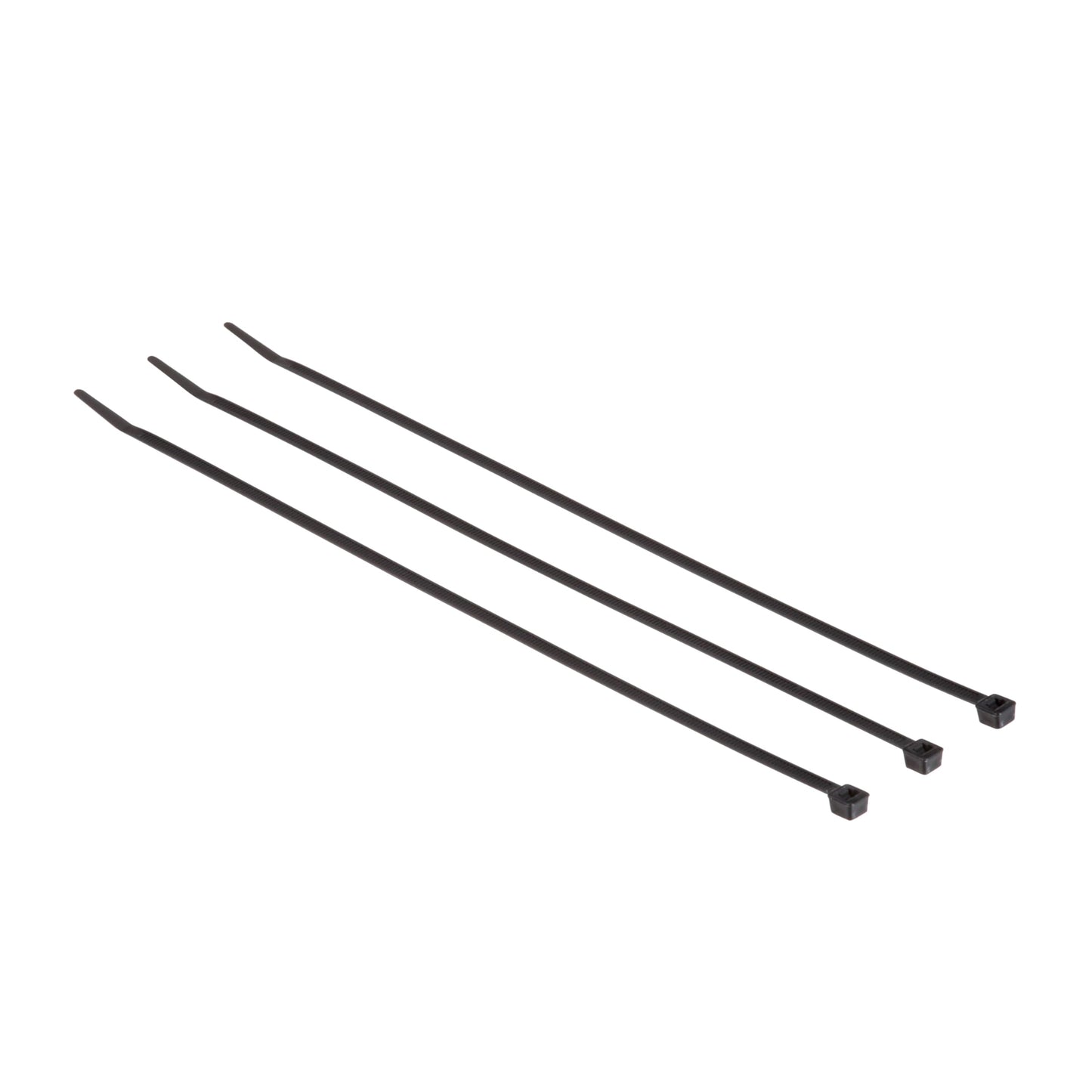 3M Cable Tie CT11BK50-C, Black, 50 lb, 11", Bag of 100 Nylon Cable Ties, Curved tip Allows for Faster Threading and Installation