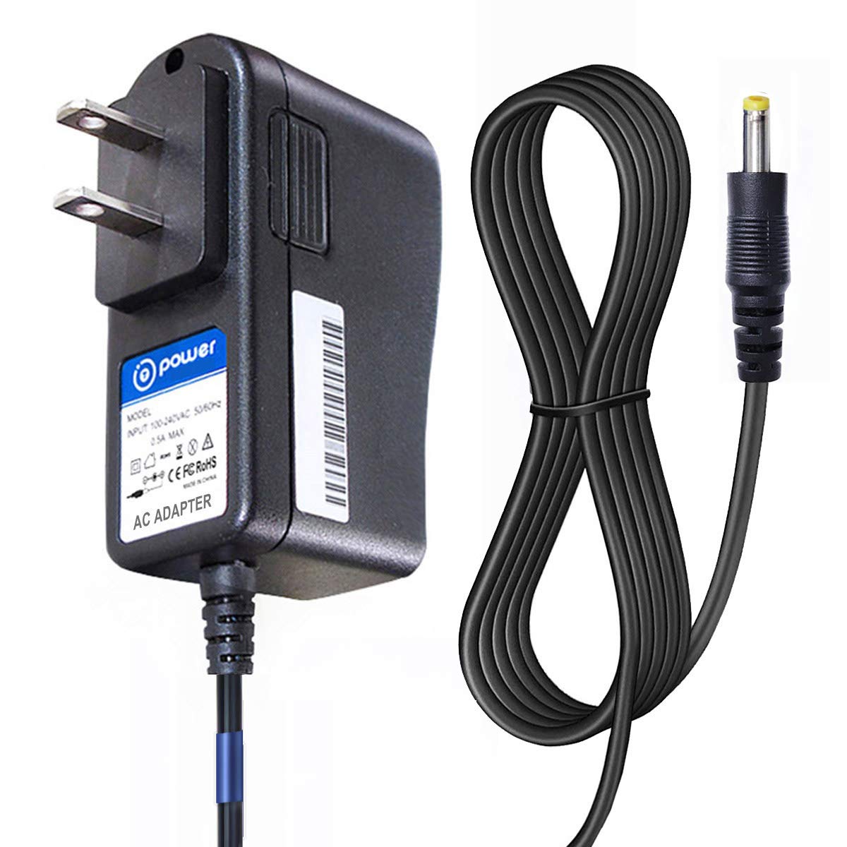 T POWER 9V AC Dc Adapter Charger for All Sylvania 7" 8" 9" 10" & 13.3" Portable DVD Player & Sylvania SYNET7WID Mini Book Power Supply