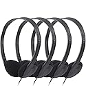CN-Outlet 100 Pack Classroom Headphones Bulk for School Students Kids Teen Children and Adults, Wholesale Sturdy Wired Headphones Classroom Earphones…