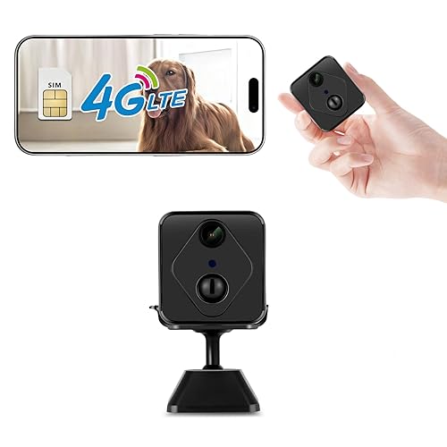 ASZZCHT 4G Surveillance Camera, Security Camera, 2K HD Indoor/Outdoor Security Camera, HD Night Vision, AI Motion Detection