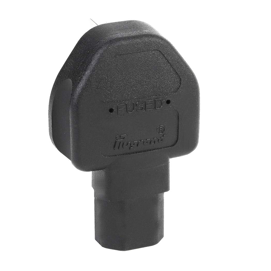Tekit UK BS1363 3-Pole Male to IEC 320 C15 AC Power Adapter,UK to C15 Power Converter Travel Plug Adapter UK Plug End…
