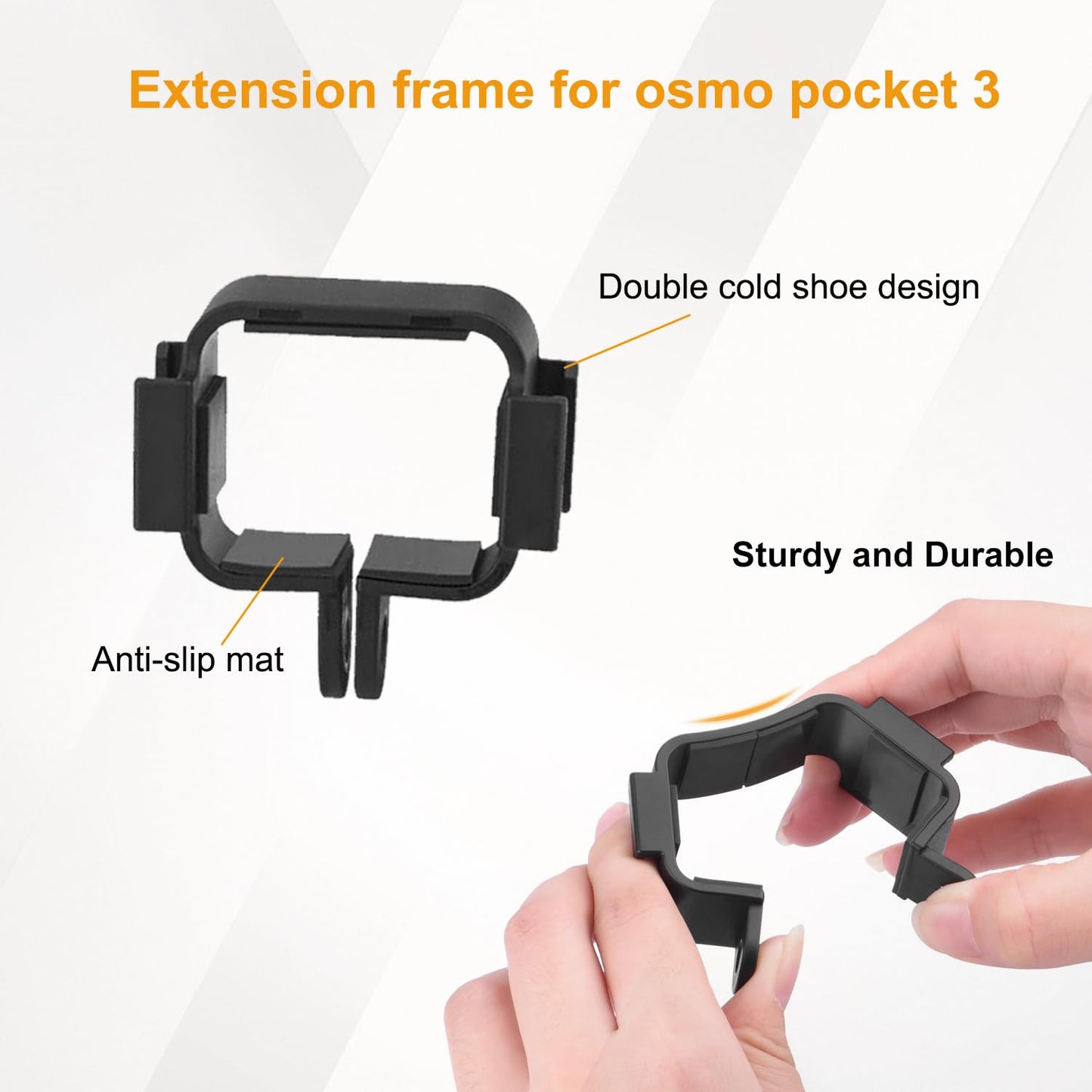 Jaws Flex Clamp Mount Adjustable Camera Clip Mount Fence Mounts for DJI Osmo Pocket 3 2 Action 5 4 3, for GoPro Hero 13, 12, 11, 10, 9, 8, 7, 6, 5, 4
