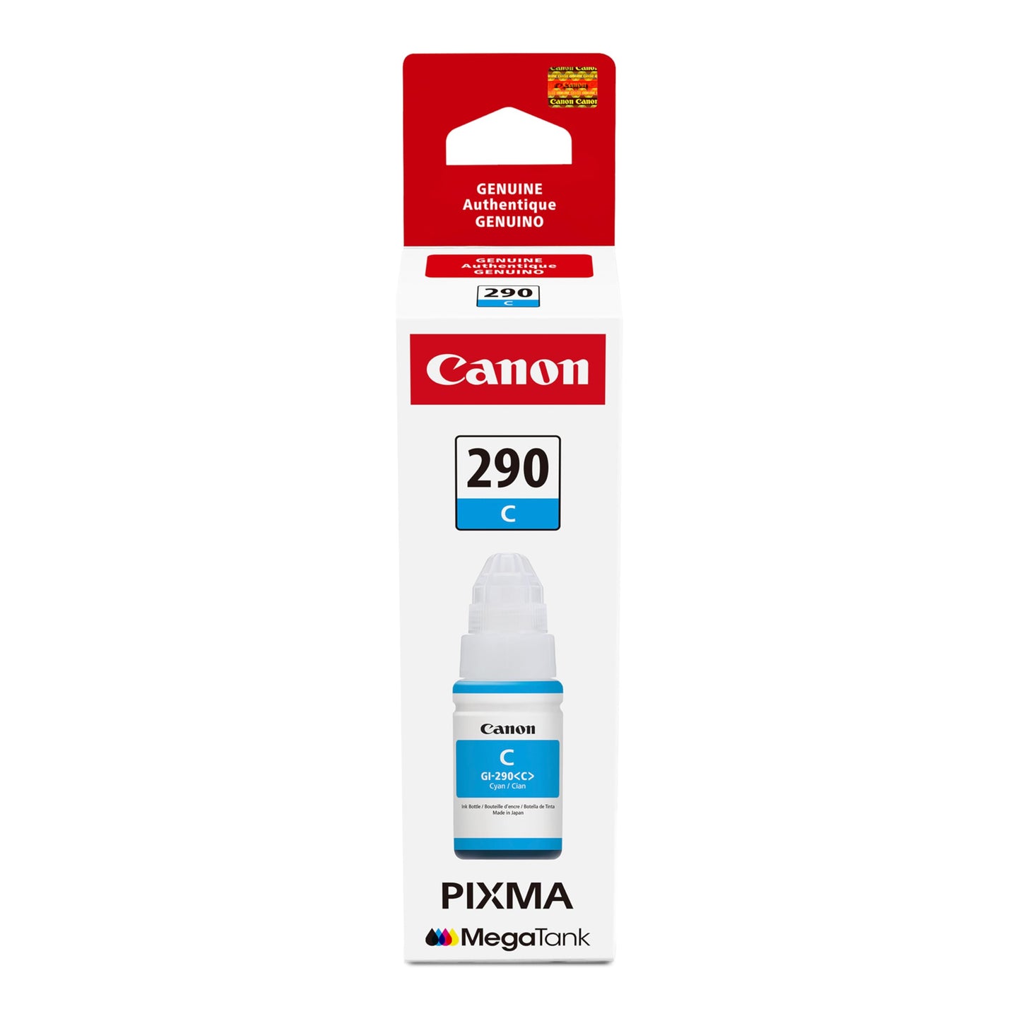 Canon GI-290 Genuine Cyan Ink Tank, Compatible with Megatank G4200, G3200, G2200, G1200, and G4210 Printers