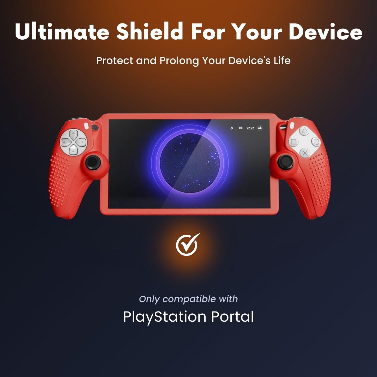 TNP Protective Silicone Cover Case for PlayStation Portal - Protector Skin Cover for PS Portal Shell with Anti-Slip, Shock-Absorption