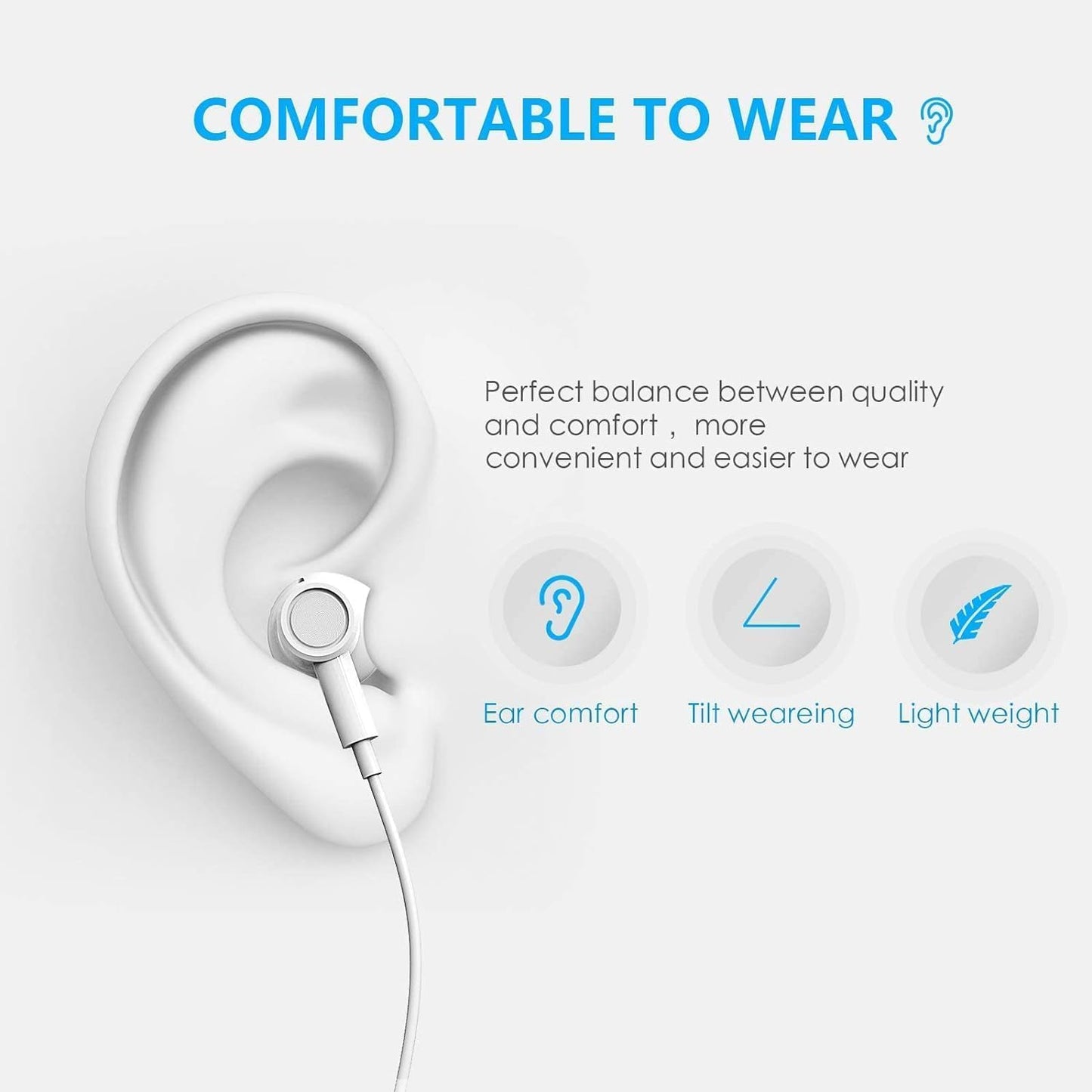 2 Packs USB C Headphones for iPhone 17/16/15 Earbuds with Microphone & Volume Control HiFi Stereo Type C Earphones for Galaxy S23/S22/S21/S20/Ultra
