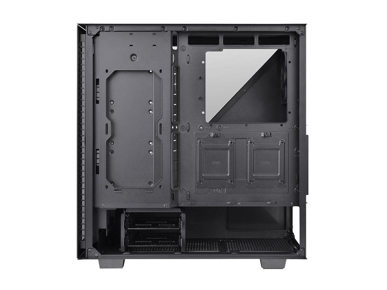 Thermaltake Divider 300 Triangular Tempered Glass Type-C (USB 3.1 Gen 2) Water Cooling Ready ATX Mid Tower Computer Case CA-1S2-00M1WN-00