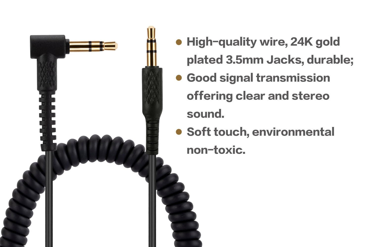 UNCLE LIGHT Replacement Audio Cable for Marshall Headphones, Compatible with Monitor Major 2 II Major 3 III Major 4 IV Mid Headphones 3.5mm Male…