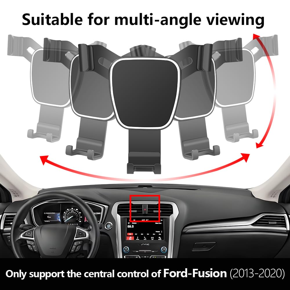 Car Phone Holder for Ford Fusion 2013 2014 2015 2016 2017 2018 2019 2020 Auto Accessories Navigation Bracket Interior Decoration Screen Dash Board