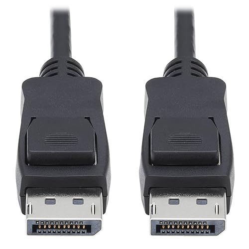 Tripp Lite High Speed DisplayPort Cable, DP 1.4 Cable with Latching Connectors, 8K High-Definition Video @ 30Hz, HDR, 4:2:0, HDCP 2.2 (M/M) 6 Feet