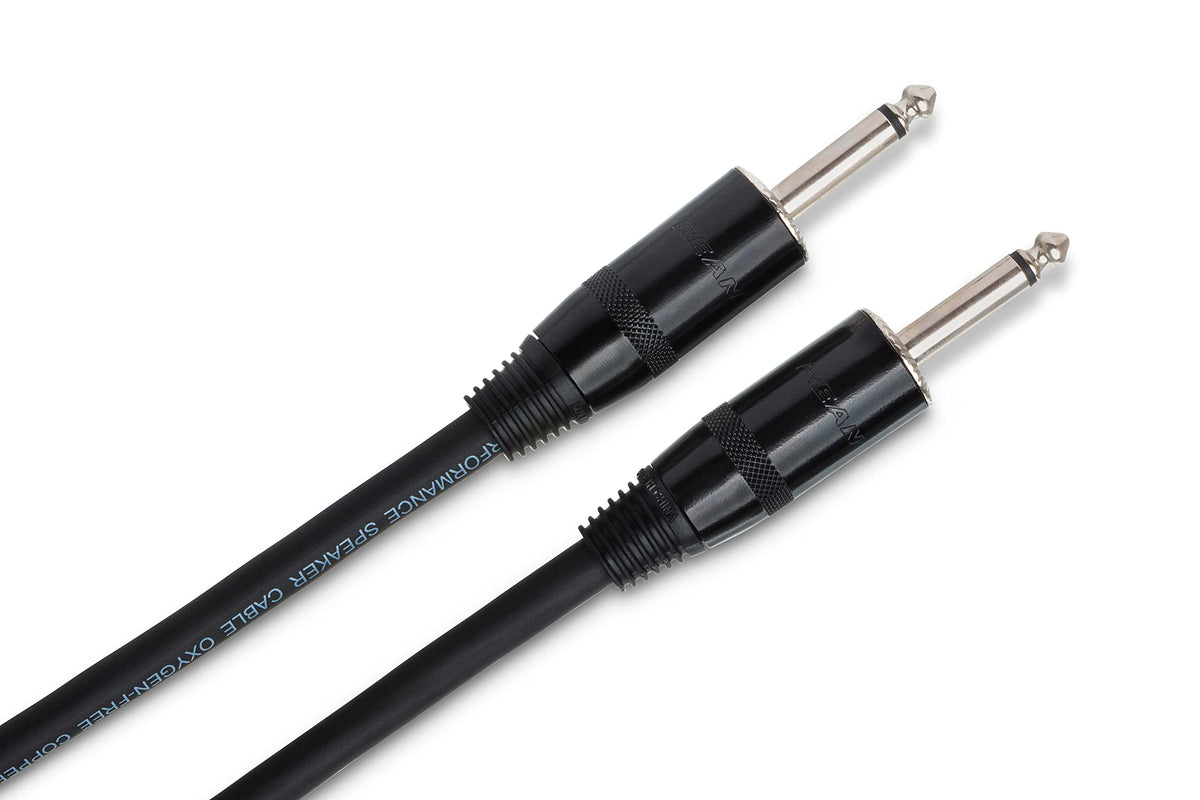 Hosa SKJ-405 Pro Speaker Cable, REAN 1/4 Inch TS to Same, 5 Feet