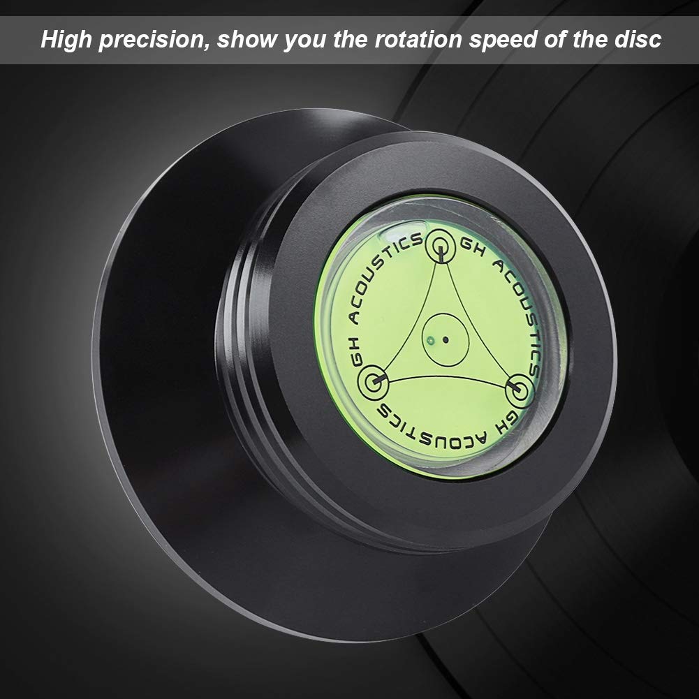 Disc Stabilizer, Aluminum Turntables for Records, Portable Record Weight Turnable Stabilizer, Turntables & Accessories, with Bubble Leveling