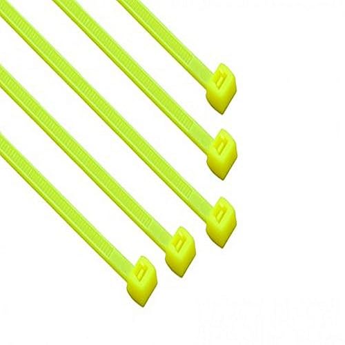 8-in 100-Pack, 75-lb, Yellow, Standard Nylon Cable Tie