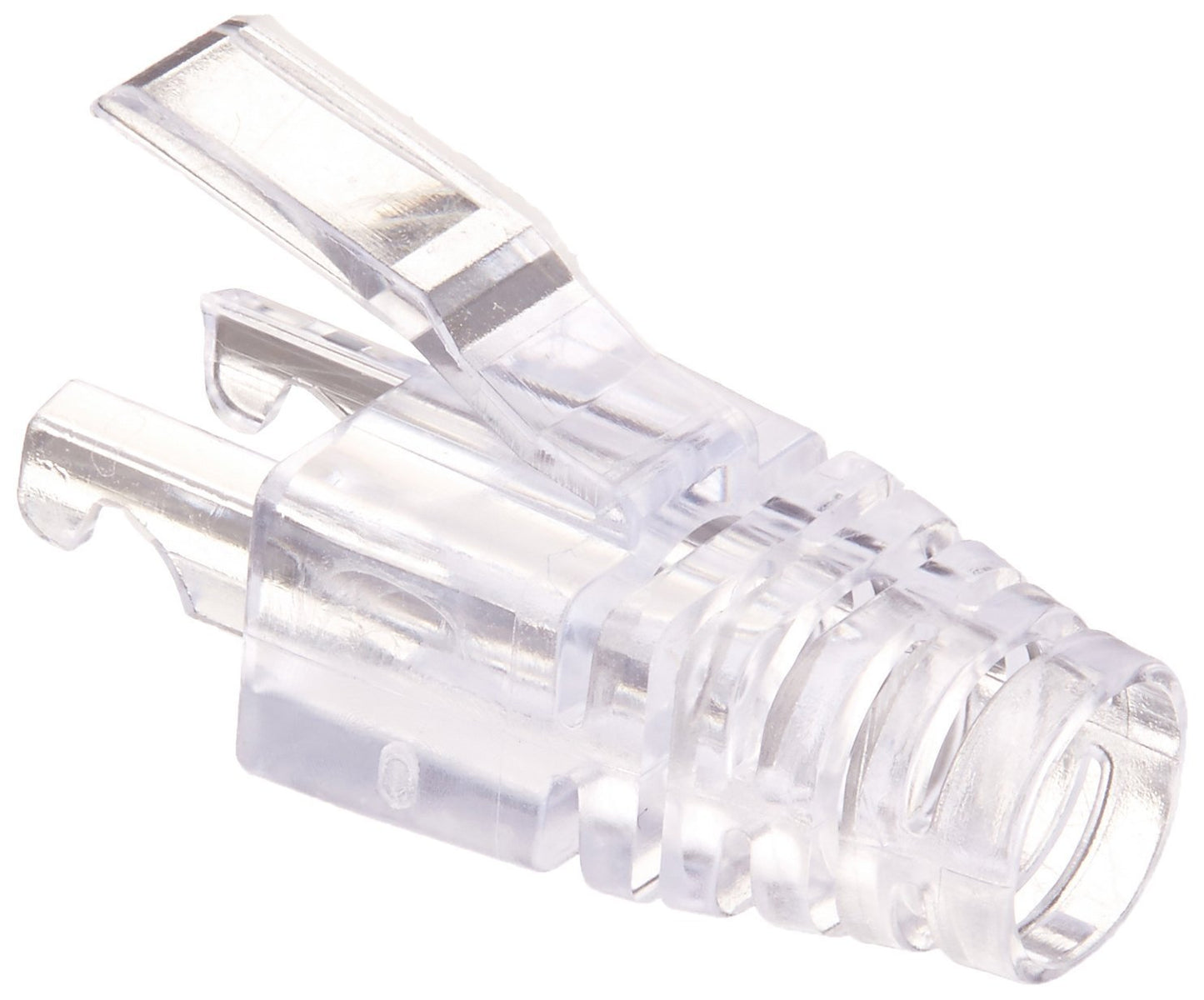 RJ45 CAT6 Pass Through 100 Pcs Strain Relief Boots Connectors for Standard CAT6 Ethernet LAN Cable Connector Boot Cover for Various Diameter LAN Cable